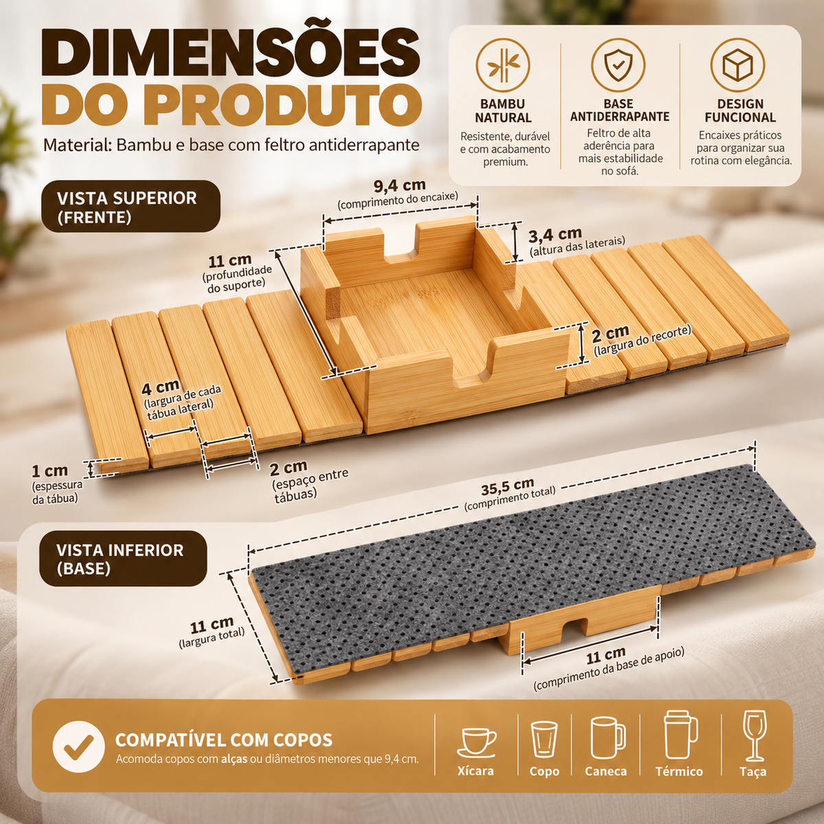 Apoio de Sofa Merezo