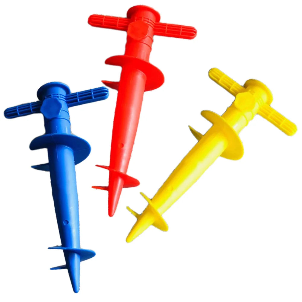 1PC Umbrella Base Adjustable Plastic Sun Beach Patio Sand Ground Fixing Tools Anchor Stand Spike Auger Keep Holder Garden Access