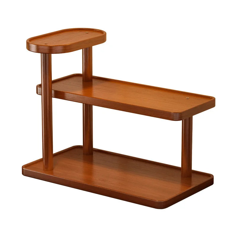 Organizador de Mesa em Bambu com 3 Níveis
