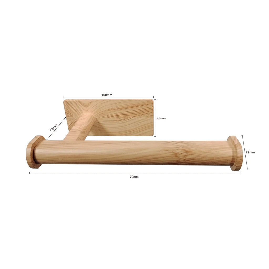 Porta-Papel Higiênico de Bambu Merezo
