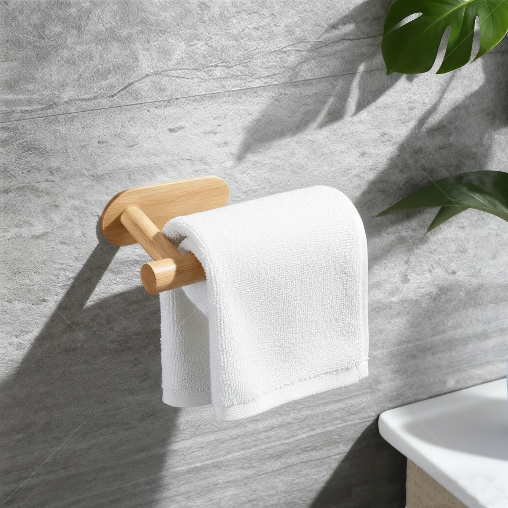 Porta-Papel Higiênico de Bambu Merezo