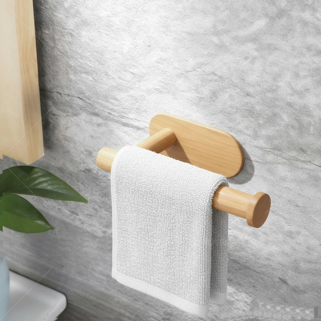 Porta-Papel Higiênico de Bambu Merezo