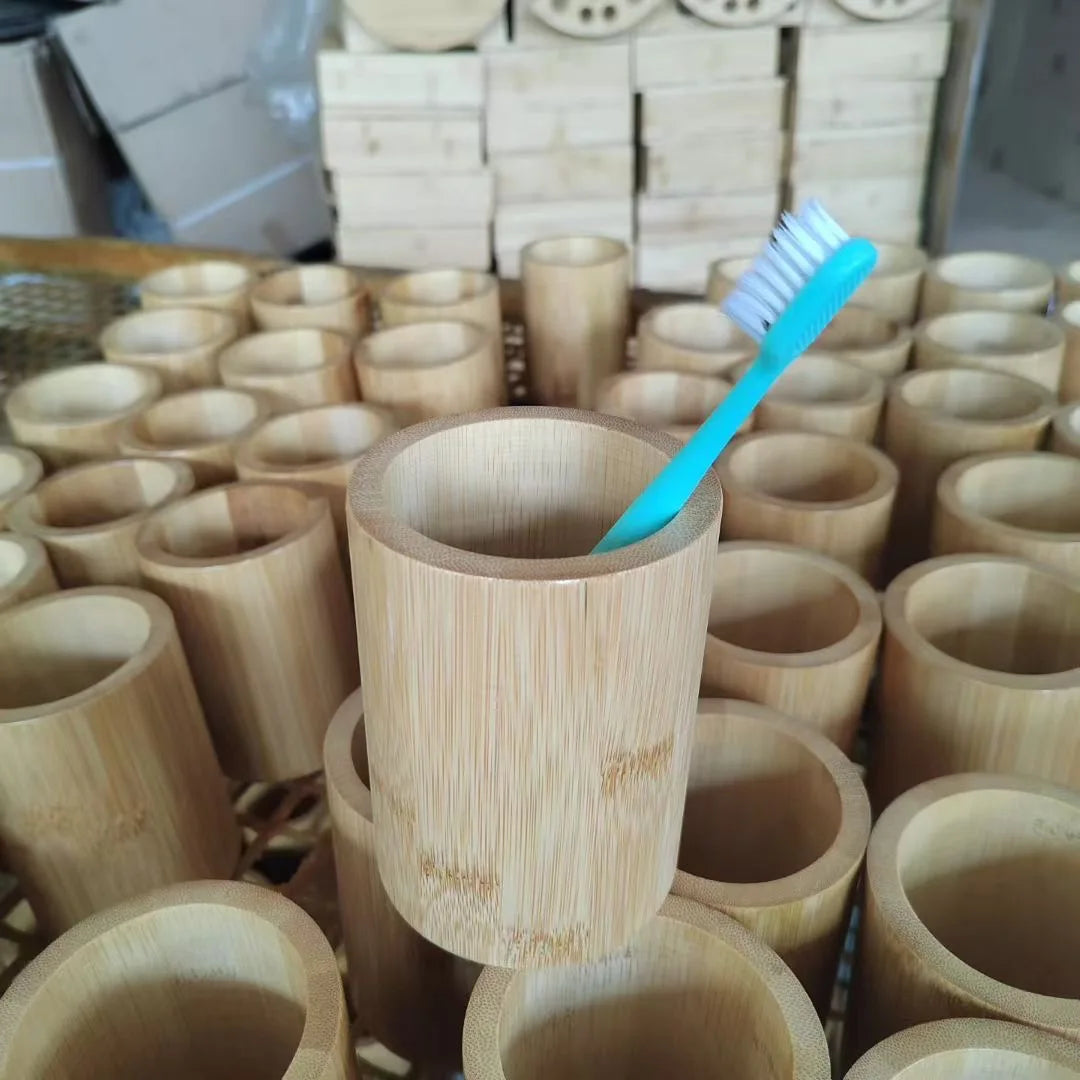 Dispenser de Sabonete Líquido em Bambu Natural